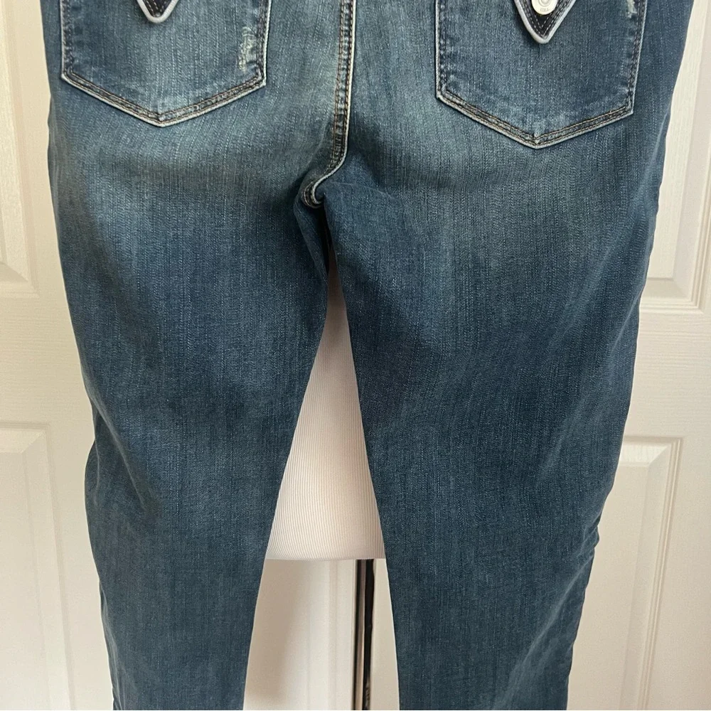 Hudson Dakota Piped Detail Super Skinny Denim Jeans Womens Sz 32 - Picture 8 of 16